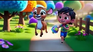Baby Deer Followed the Flickering Shadow | Fun Nursery Rhyme | Kids Songs