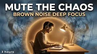 Mute the Chaos in Your Brain 🧠 Deep Brown Noise for ADHD Focus (3 Hours)