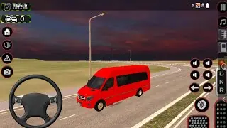 Red Colour Car Van Driving Missing Simulator Android Game Play on Road Drive 