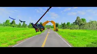 🚗💥 Mega Car Crash Ramp Challenge in BeamNG.drive!