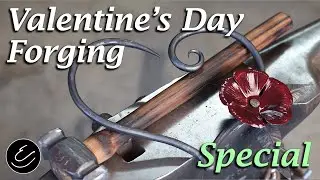 Forging a Floral Heart for Valentines Day