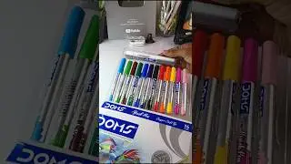 DOMS Brush Pen Unboxing | Budget-Friendly Brush Pens! #shorts #drawing