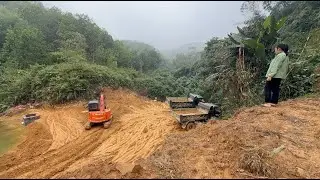 The talented CEO girl returns old house farm - Build a large pond with 2 trucks and an excavator Ep3