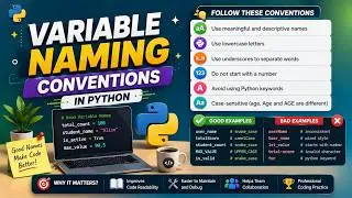Variable Naming Conventions in Python | Python Tutorials for Beginners