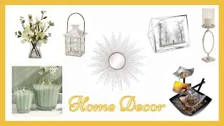 Home Decor items on Amazon (Candles, Lamp, Frame, Vase and Wall Mirror)