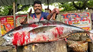 KASIMEDU SPEED SELVAM | HUGE TUNA FISH CUTTING VIDEO | 4K VIDEO | CS FISH CUTTING