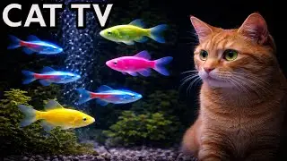 🔴 LIVE Cat TV Aquarium 🐟 Fish Tank for Cats to Watch (4K, No Music)