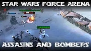 Star Wars Force Arena - Zabrak Assasins and Tie Bombers
