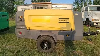 2016 Atlas Copco XATS 400 JD7 400 CFM / 175PSI Towable Air Compressor Diesel