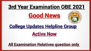 DU SOL: Third  Year Examination OBE 2021 | College Updates Helpline Group Active Now.