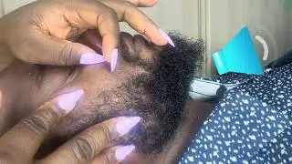 Face picking ASMR