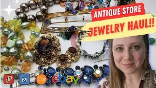 I SCORED some JULIANA, WEISS, and WEST GERMANY Vintage Jewelry to Resell! Large Vintage Jewelry Haul
