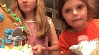 Ginger bread houses!!  First YouTube video