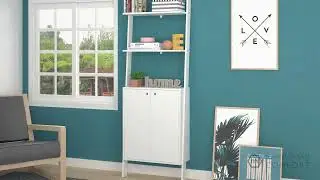Manhattan Comfort Cooper Ladder Display Cabinet