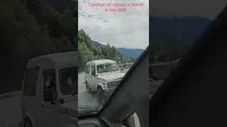The highway is broken and this video is from the Naggar road. Pure engineering and project failure.