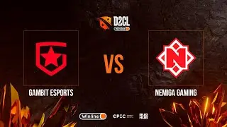 Gambit Esports vs Nemiga Gaming, Winline D2CL Season 9, bo3, game 2 [Maelstrom & Gromjkeee]