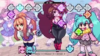 FNF Mod | Miku vs Mommy Mearest vs Monika Battle 🎤🔥