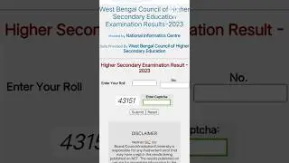 WB Higher Secondary Result 2024 Check in online || WBCHSE HS Result check by Online #shortvideo #HS