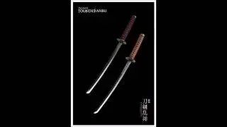 ดาบ Touken Ranbu Namazuo & Honebami Toushirou Sword (นามาซุโอะ โทชิโร่ & โฮเนะบามิ โทชิโร่)