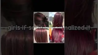 I lovee the black with red streaks/highlights😍 #shorts #fyp #relatable #trending