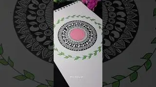 Satisfying Mandala Art | Trending Design for Beginners#art #drawing #mandalaart #shortvideo #ytshort