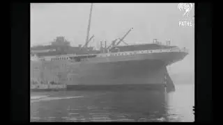 Real footage of Britannic during construction  (original videos by the @britishpathe)