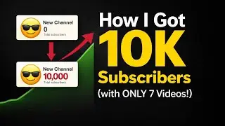 0 to 10K Subscribers in Just 7 Videos 😳 | Real YouTube Growth Strategy 2026