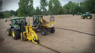 Exquisite clean-cut trenching with the Wizz Wheel 75 at Surrey Sports Park (Landscape view)