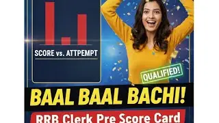 My RRB Clerk Scorecard 📊✅#rrbclerk #bankingexam #rrb #ibpsrrbclerk 
