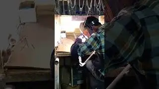 Tig welding skill by Naveen Welder on alluminium frame @ tanding skill