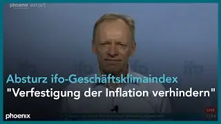 Clemens Fuest (Pr&auml;sident ifo-Institut) zum Absinken des ifo-Gesch&auml;ftsklimaindex am 25.07.22