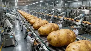 Inside a Modern Potato Chip Factory:  From Whole Potatoes to Golden Crunch