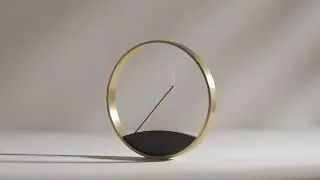 Moon Horizon Modern Minimal Bronze Incense Burner Video
