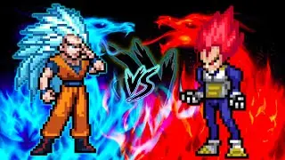 ✨GOKU SSJ3 BLUE VS EVIL VEGETA IN JUMP FORCE MUGEN