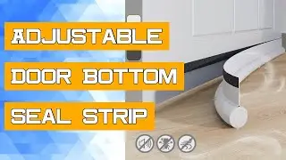 Adjustable Door Bottom Seal Strip Weatherstrip Under Door Draft Stopper Anti-Cold One Side Gap Block