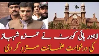 Hamza Shahbaz&rsquo;s bail petition dismissed in money laundering case