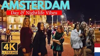 AMSTERDAM Walking Tour 2026 🇳🇱 | 4K Day & Nightlife City Walk