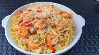 Seafood Pasta in White Wine Sauce || HomeFood LIFE