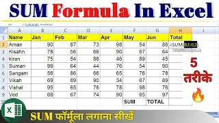Sum formula in excel || how to use sum formula in excel || #sumformula #SUMFormulain Excel