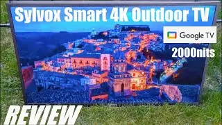 ОБЗОР: Уличный телевизор Sylvox 4K Full Sun (серия Pool Pro) &mdash; 2000 нит | Google TV!