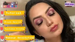 Makeup Revolution Brave Spirit eyeshadow palette tutorial