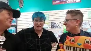 Pre show introduction and hype before The Doubleclicks perform at Dragon's Lair Austin on 09/14/2019