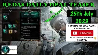 REDAS DAILY OPAL TEASER & WEEKLY RESET SHATTERED DESTROYER & ISU COLUMN + MORE! 25/7/2023 ACValhalla