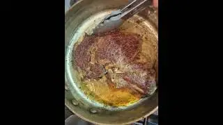 Yes, tin-lined copper can sear a steak safely despite tin melting at 450F