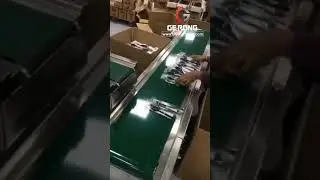 Disposal tableware plane fast food fork spoon tissue automatic bag packaging machine