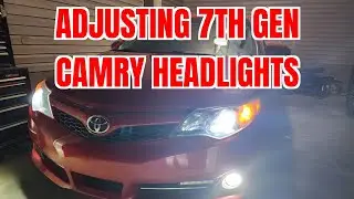 How to align headlights on a 2012-2017 (7th Gen) Camry