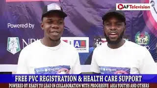 Ready To Lead Africa With Progressives Abia Youth P A Y  Conduct Health Outreach, PVC Registration