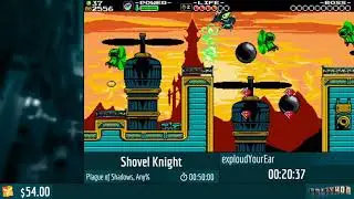 Shovel Knight: Plague of Shadows (Any%) by exploudYourEar in 41:18 - Coronavirus Relief 2020