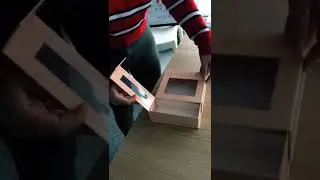 Cardboard customised hair box with double window Verified suppliers