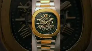 ALIX AL2904 automatic skeleton dial stainless steel waterproof watch for men #alix #automaticwatch